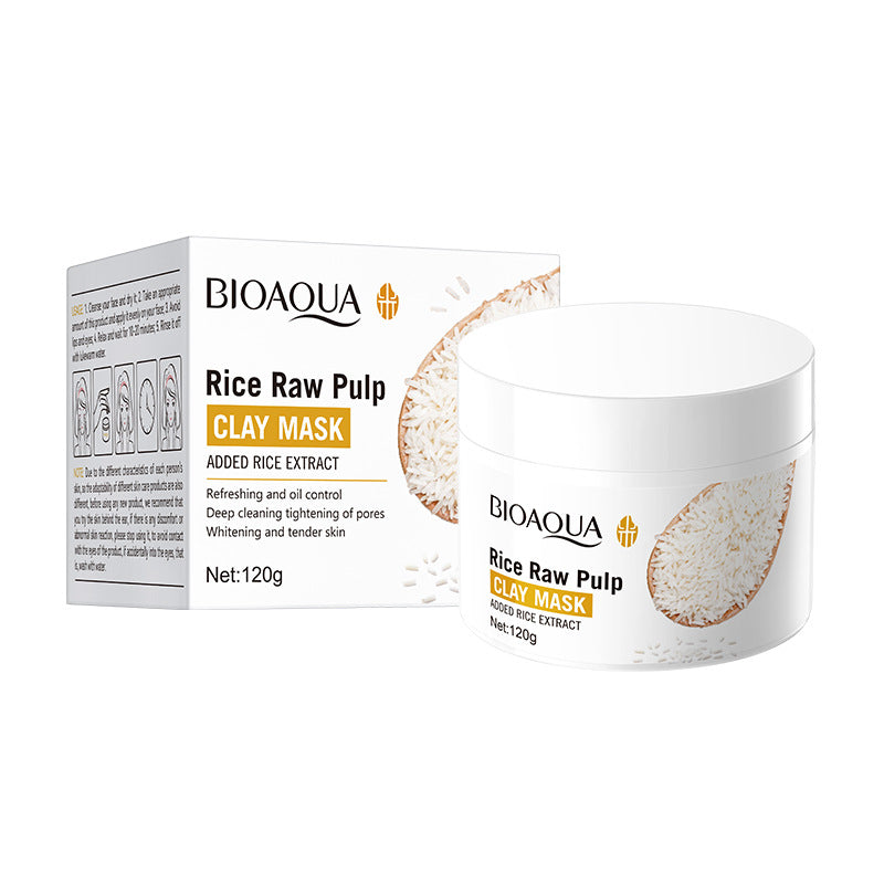 Full English Rice Skincare Set BIOAOUA Rice Puree Series Six-Piece Set Box  Wholesale