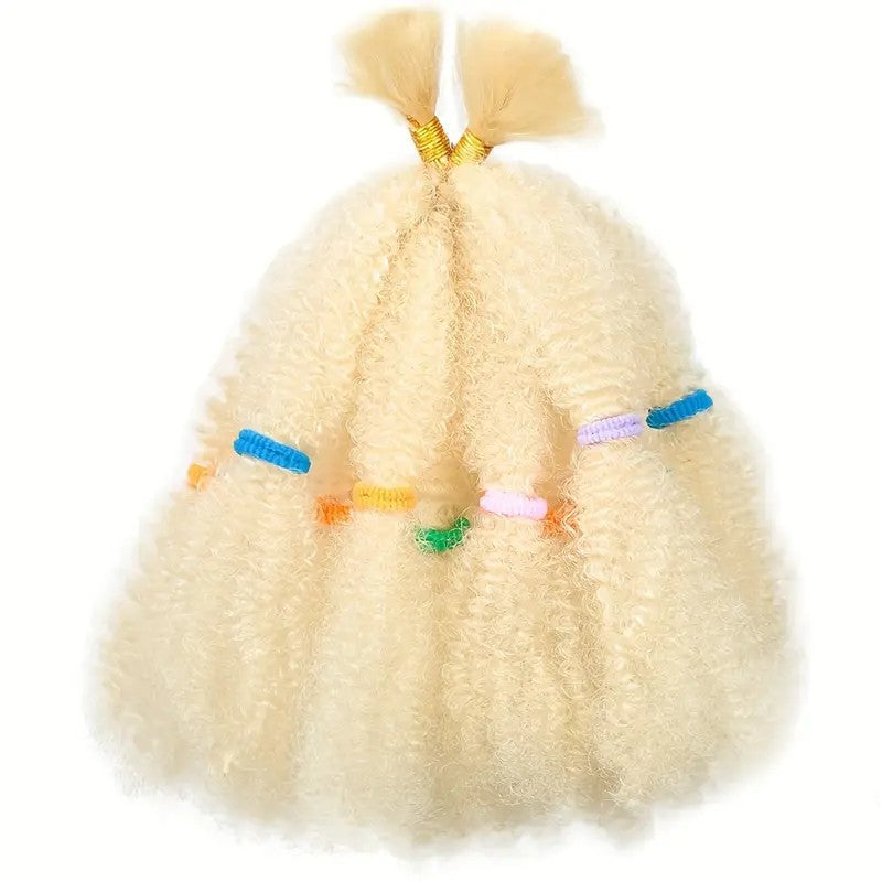 TEMU Hot-Selling European and American Style Synthetic Wig High-Temperature Fiber Wig Caterpillar Short Style Crochet hair