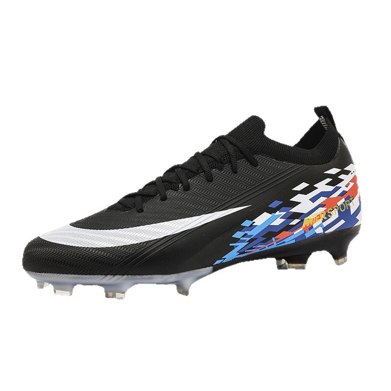 New Large Size Long Spike Football Shoes Low Top Youth Competition Training Student Football Sports Shoes
