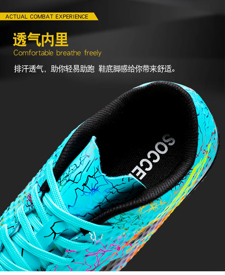New professional football shoes for men and women AG Spike TF Broken Nail Youth Student Grassland Competition Training Shoes