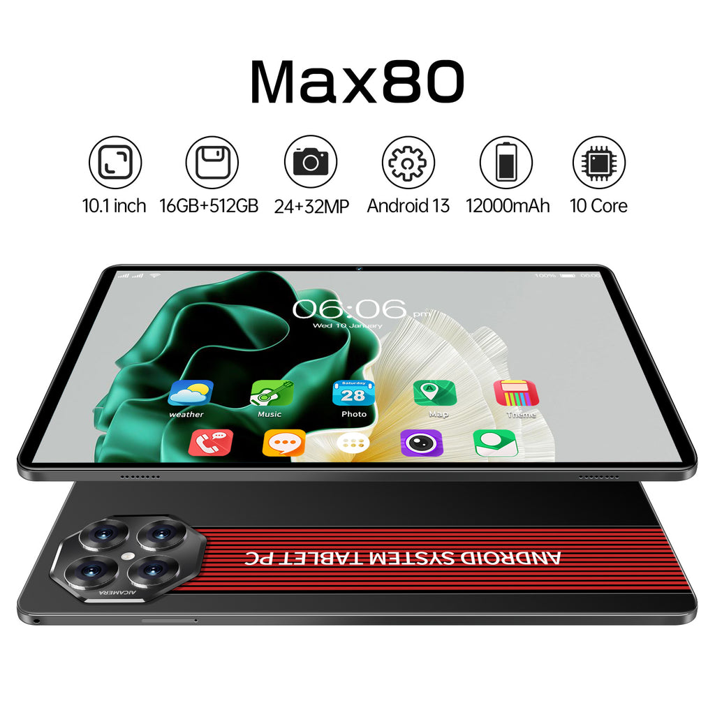 2025Hot-selling Tablet PC Inch10Nuclear Processor Call Tablet Max80 512G