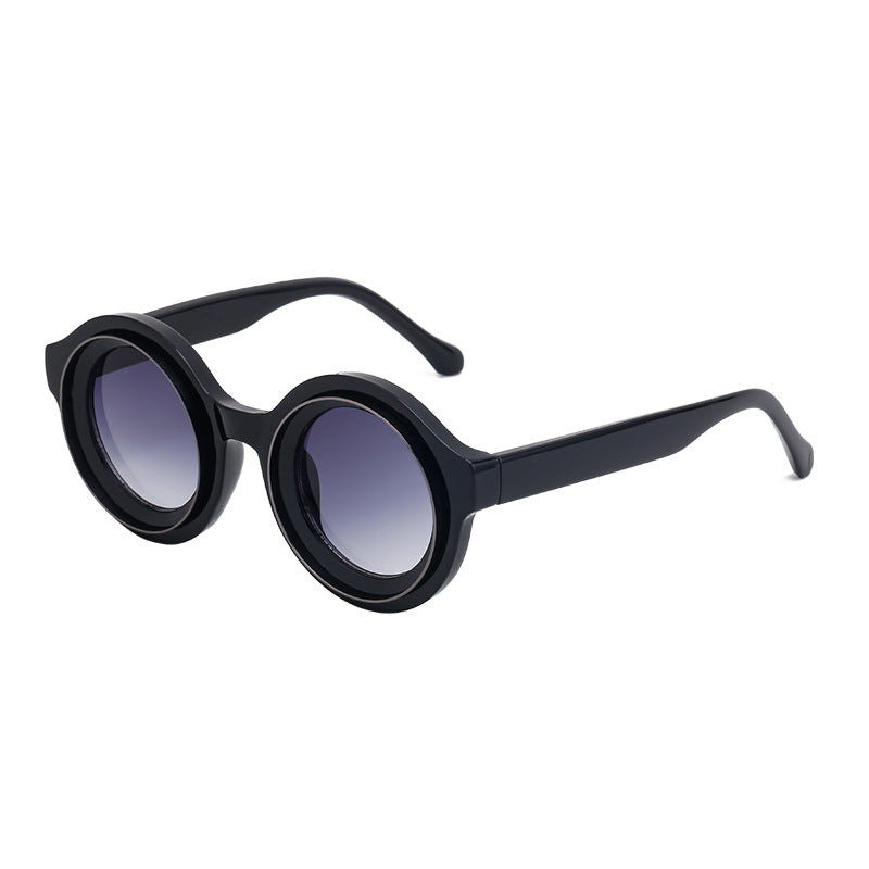 Sunglasses European and American Fashion Round Frame Sunglasses Men's High-end Sunglasses Men's Wholesale sunglasses
