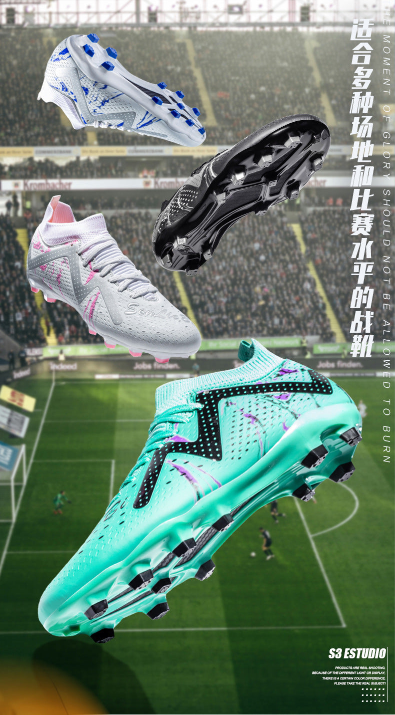 Men's Soccer Shoes Children's Cleats tf Professional training shoes for adult students, wholesale soccer shoes