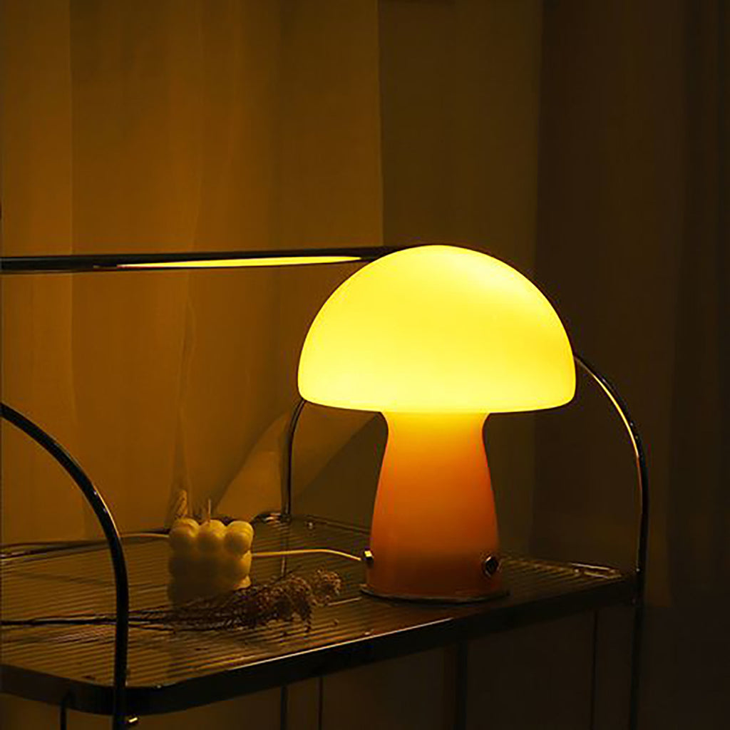 Bauhaus Table Lamp Nordic Minimalist Bedroom Mushroom Lamp Creative Yellow White Bauhaus Lamp Manufacturer Customization