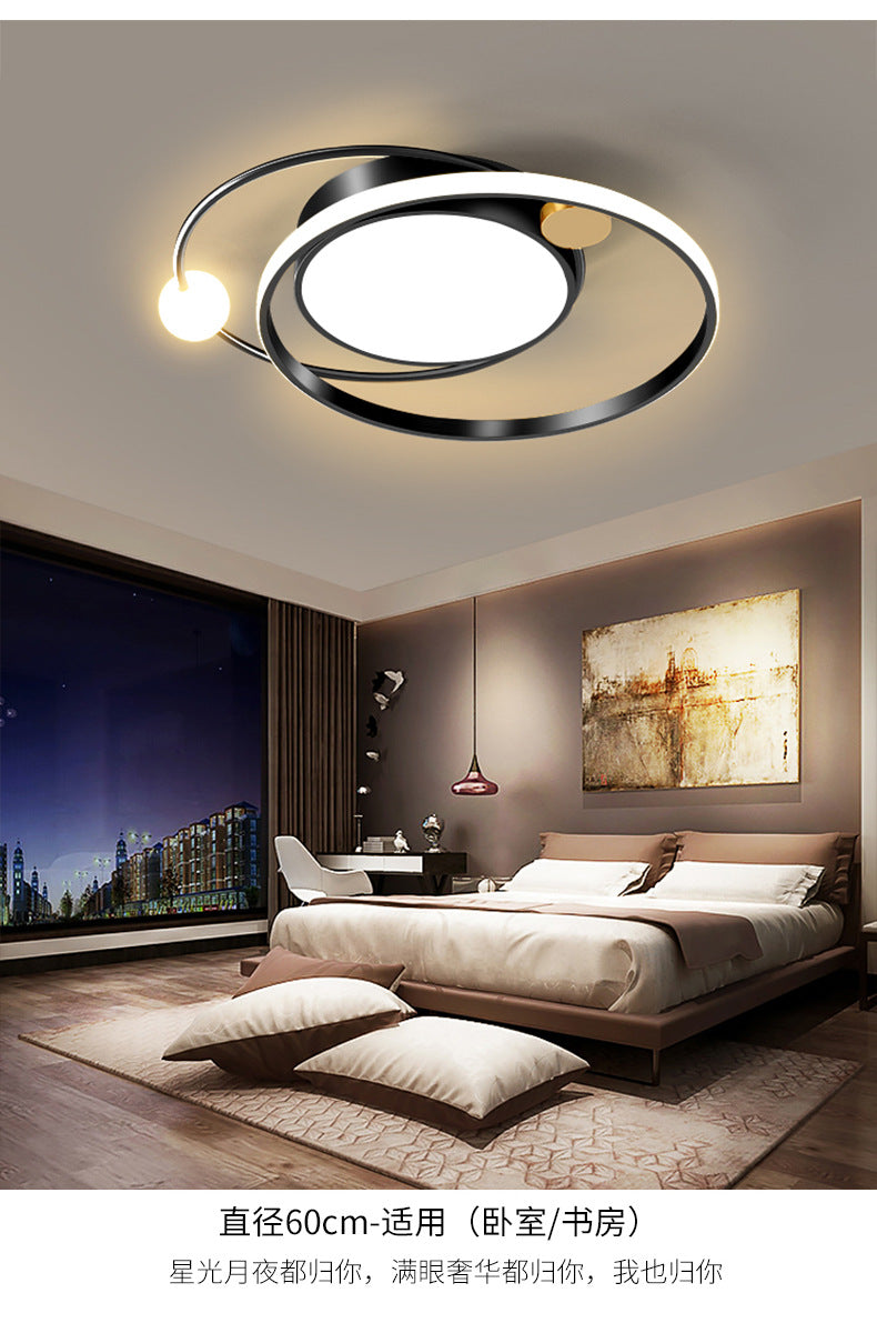 Nordic Bedroom Light Modern Minimalist led Ceiling Lamp Cozy Romantic Creative Living Room Study Room Light Fixture Round Shape