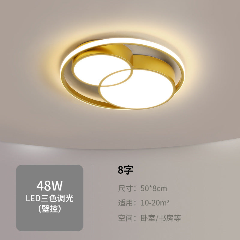 LED Ceiling Light Modern Simple gold Round Dining Room Master Bedroom Cozy Simple Book Children's Room Living Room Light