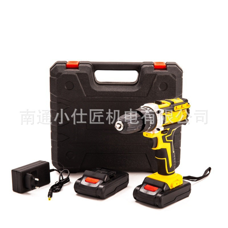 Custom Cross-Border Trade Brushless Electric Drill Dual-Speed Impact Electric Screwdriver Small Power Tool Set