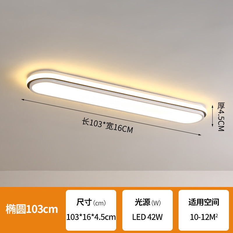 Simple and Modern led Ceiling Light Strip Shape Lamp for Training Room Classroom Gym Car Beauty Lighting Fixture