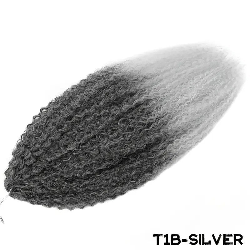 16/24Inch Cross-Border Synthetic Crochet Wig Brazilian Braids High-Temperature Fiber High-Temperature Fiber Braids