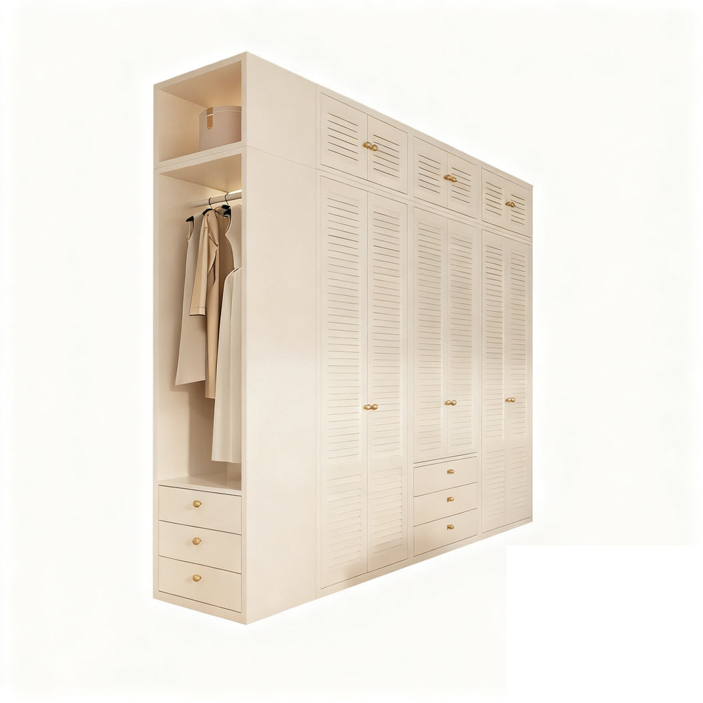 Custom Honeycomb Aluminum Alloy Wardrobe Bedroom Home Formaldehyde-Free Large Capacity Wardrobe Combination Cloakroom Overall Design