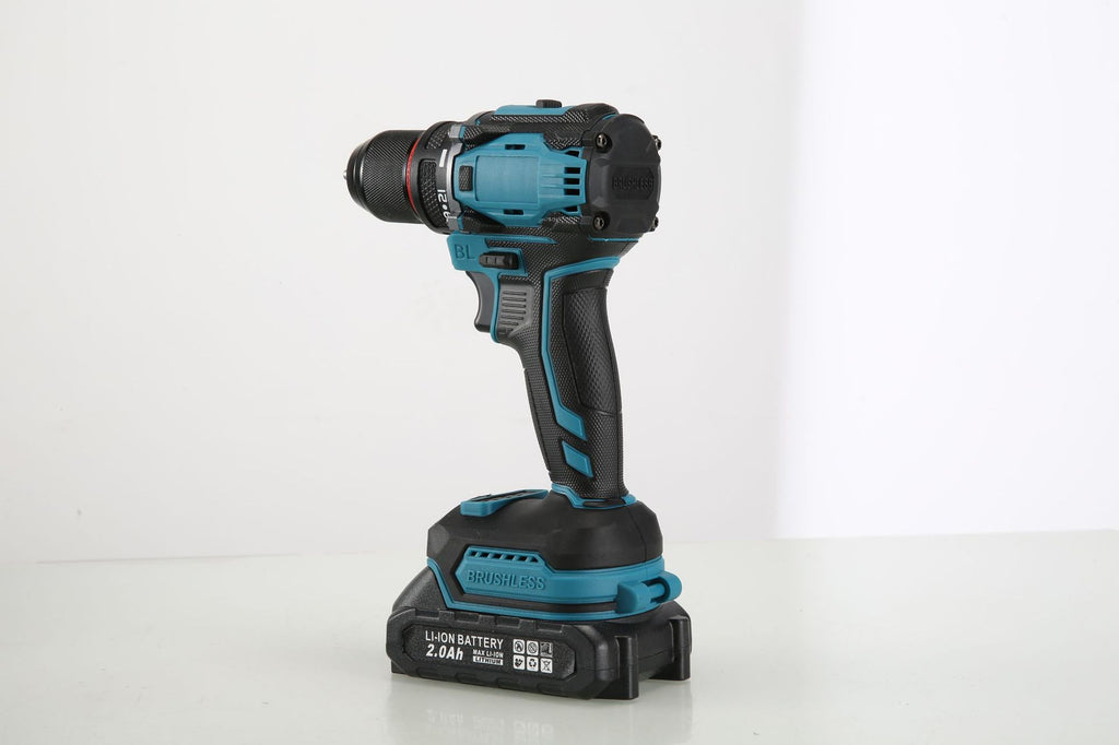 Factory Wholesale New Model21V Two-Speed Lithium Electric Drill Rechargeable High-Power Hand Drill with Accessories Plastic Box Impact Drill