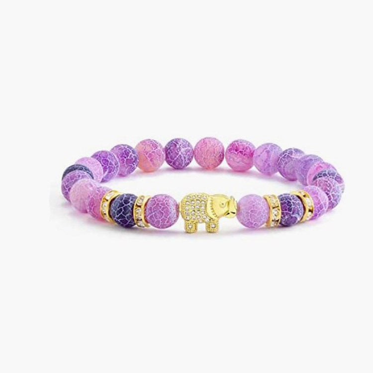 Popular Tiger Eye Stone Black Gallstone Braided Bracelet Black Clip Bracelet Factory Direct Sale