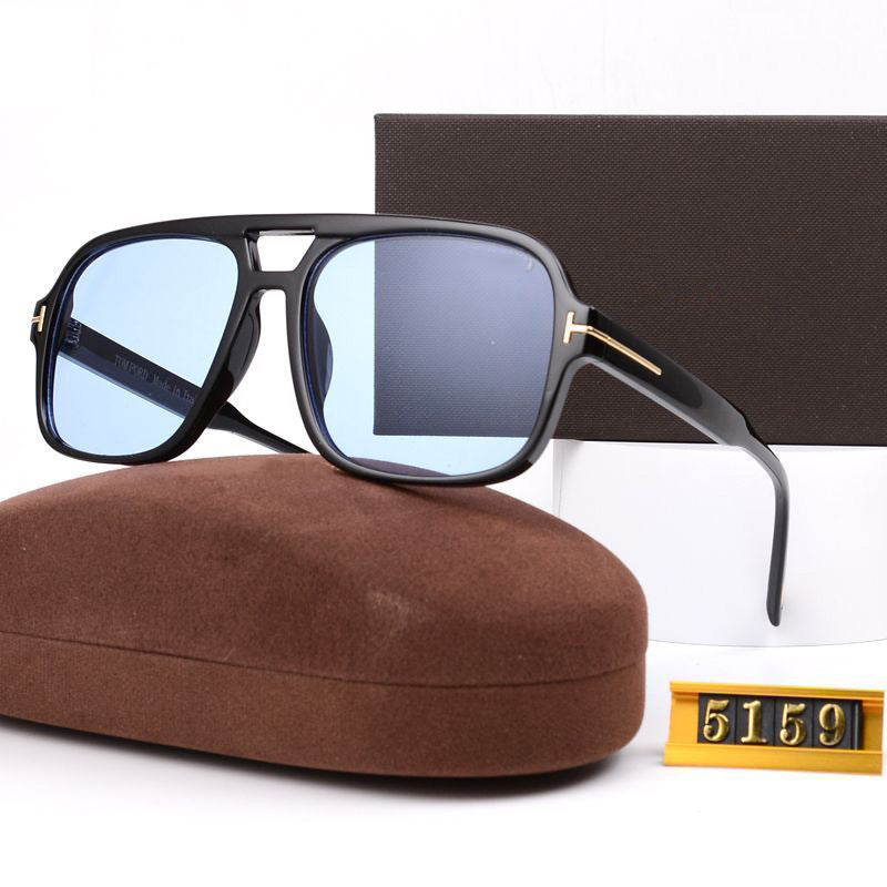 European and American pilot retro double bridge sunglasses2024New style sunglasses UV protection trendy sunglasses