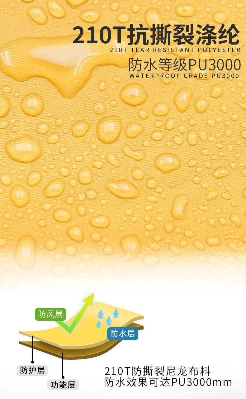 Canopy Tent Camping Supplies Double Layer Tent Hiking Portable Rainproof Tent Outdoor Heavy Rainproof Camping Gear