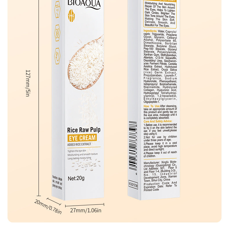 Full English Rice Skincare Set BIOAOUA Rice Puree Series Six-Piece Set Box  Wholesale