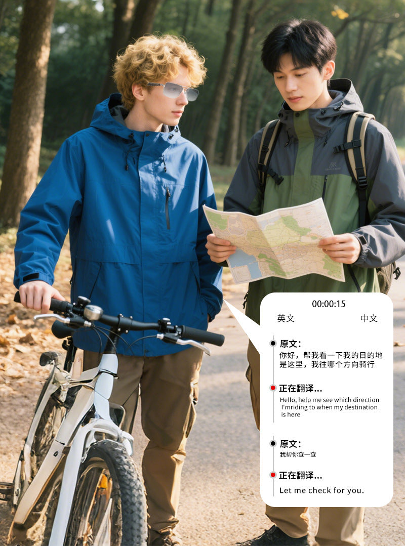 Source Manufacturer Intelligence ai Translation Bluetooth Glasses Listening to Music Conference Voice Simultaneous Interpretation Black Technology Wholesale