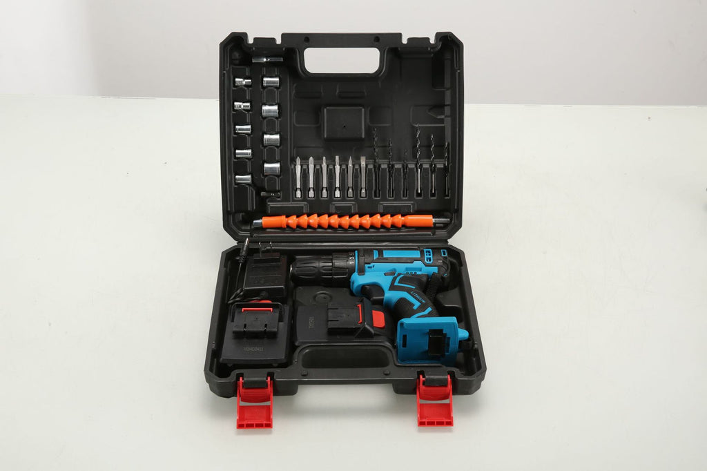 Manufacturer wholesale household rechargeable electric drill hand drill Lithium Battery Dual-Speed Pistol Drill Electric Hand Drill Cordless Lithium Drill