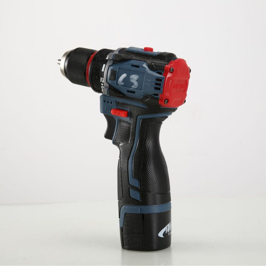 Mini Power Drill Dual-Speed Adjustable Multi-Function Hand Drill Household Brushless Lithium Battery Electric Drill Rechargeable Electric Screwdriver