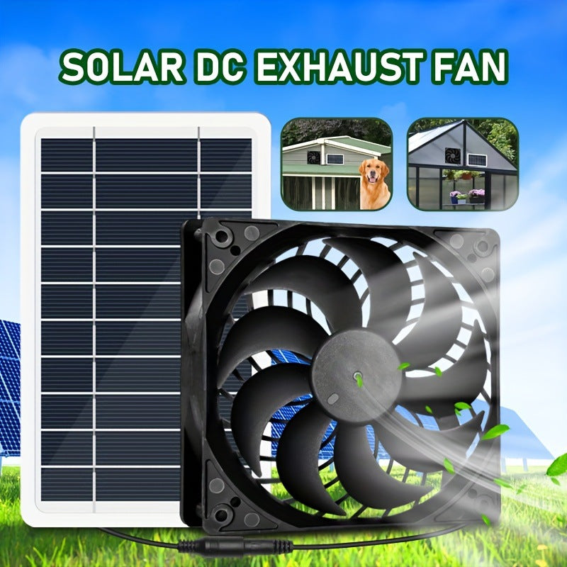 Direct Sales Solar Panel Exhaust Fan Portable Energy-Saving Solar Exhaust Fan Chicken House Deodorization Exhaust Ventilation