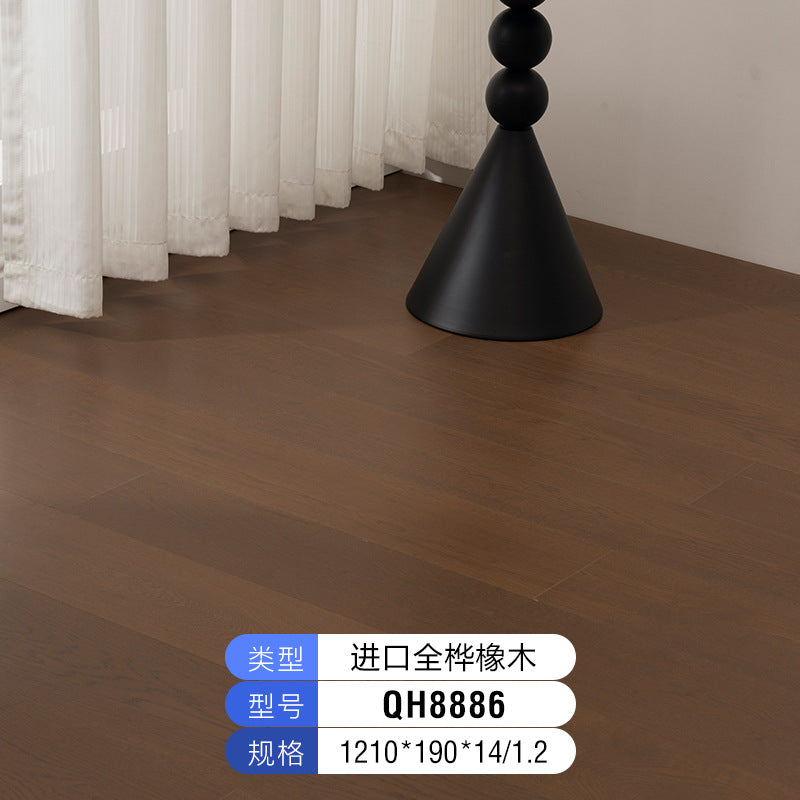 Oak Black Walnut Full Birch Base Material Multi-layer Solid Wood Composite Flooring Wear-resistant Medieval Style Song Dynasty Aesthetics ENF Environmental Protection