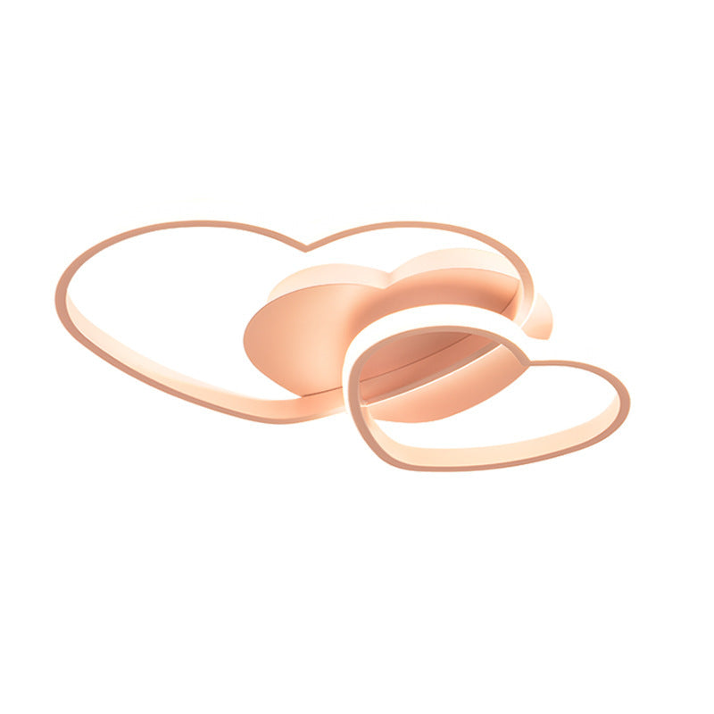 Master Bedroom Simple Modern Cozy Romantic LED Ceiling Lamp Creative Heart-Shaped Children's Room Wedding Room Girl's Room Lamp