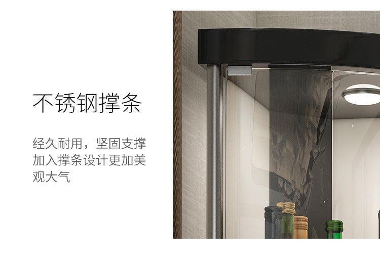 Corner Cabinet Wall Corner Cabinet Triangular Corner Cabinet Modern Simple Glass Wine Cabinet Triangular Cabinet Living Room Cabinet Display Cabinet