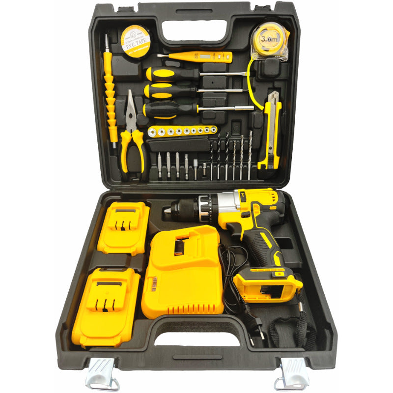 DW791Impact drill13mm Multifunctional Lithium Electric Drill Rechargeable Lithium Battery Electric Screwdriver Set