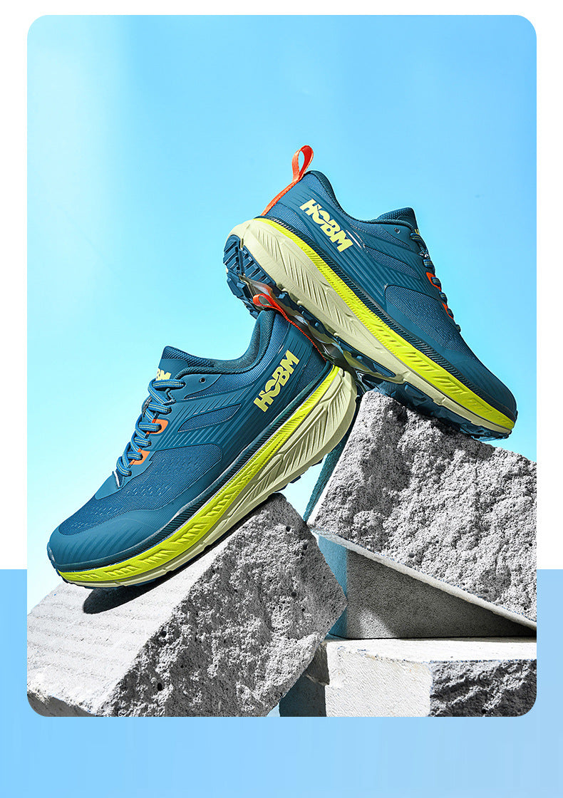 Running Shoes Sports Trendy Shoes Summer Soft Sole Lightweight Breathable Jump Rope Wide Last Marathon Jogging Thick Sole Cushioning Men's Shoes