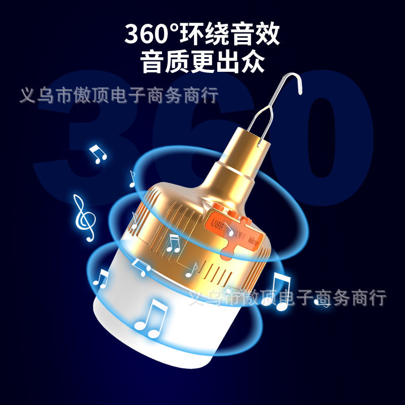 2022New Outdoor Tent Light Bluetooth Speaker Camping Light Camping Light Mobile Phone Emergency Charging Home Lighting