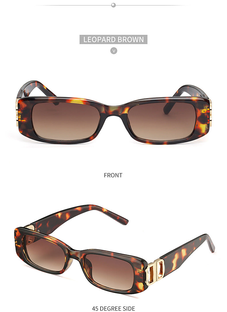 New Small Frame Sunglasses for Women, European and American Fashion, Internet Celebrity Style, High-End Glasses Trend sunglasses