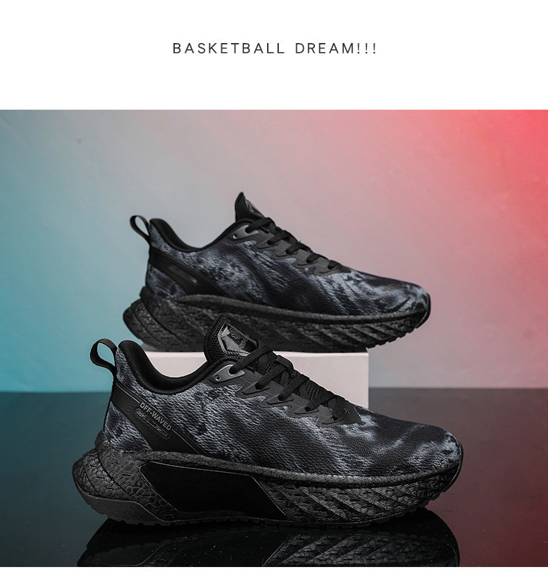 Marathon Running Shoes Soft Sole Cushioning Men and Women Mesh Training Running Shoes Rebound Physical Test Sports Student Sports Shoes Men's