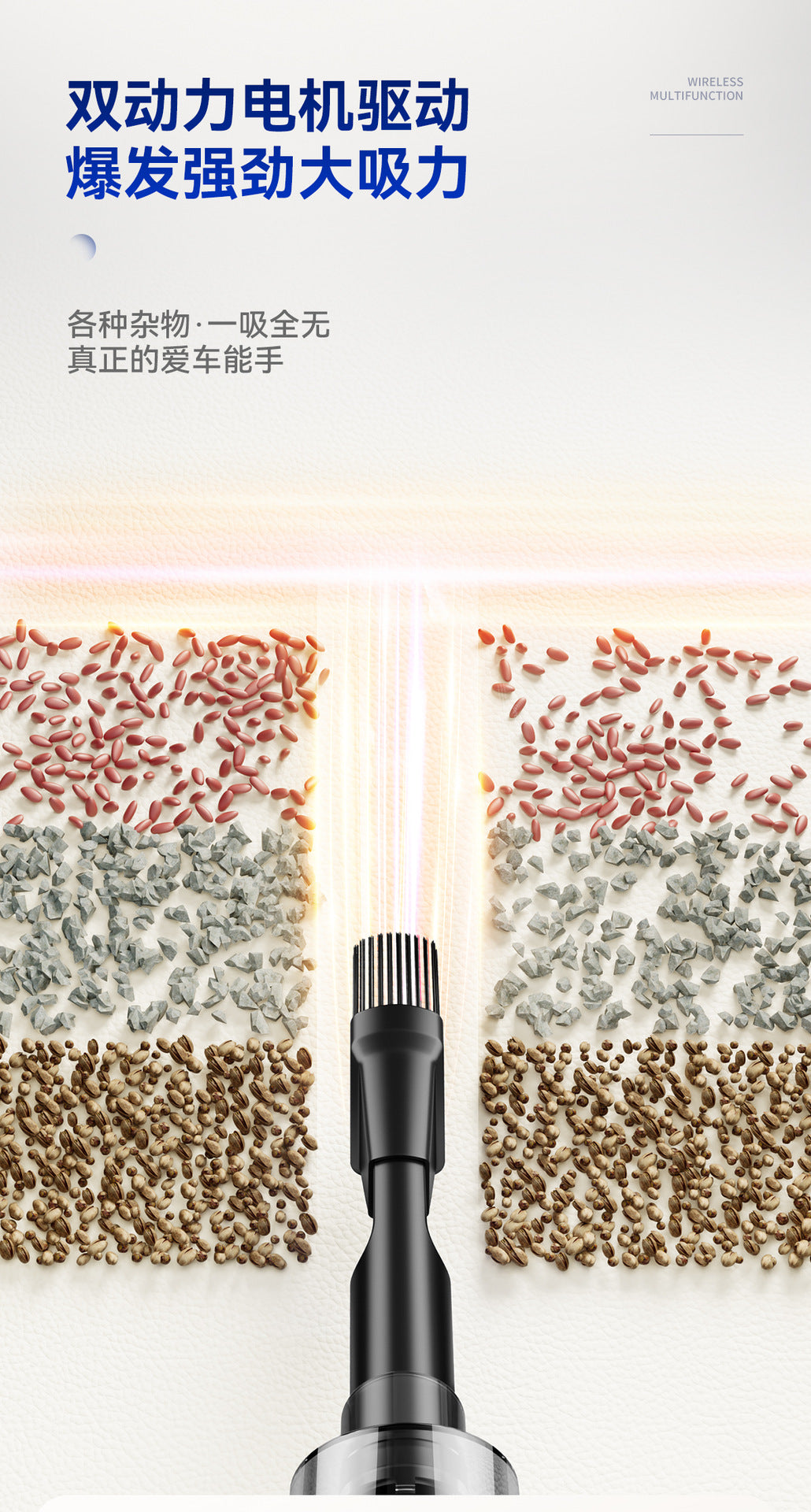 Car Wireless Vacuum Cleaner Multi-Function Blowing and Suction Household Small Air Extraction Handheld High-Power Dust Blower Customization