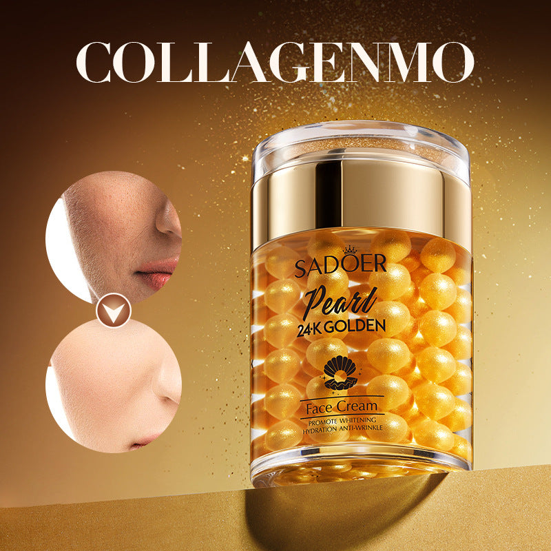 24K Gold Collagen Pearl Cream60g SADOER Hydrating and Moisturizing Face Cream Cross-Border Wholesale