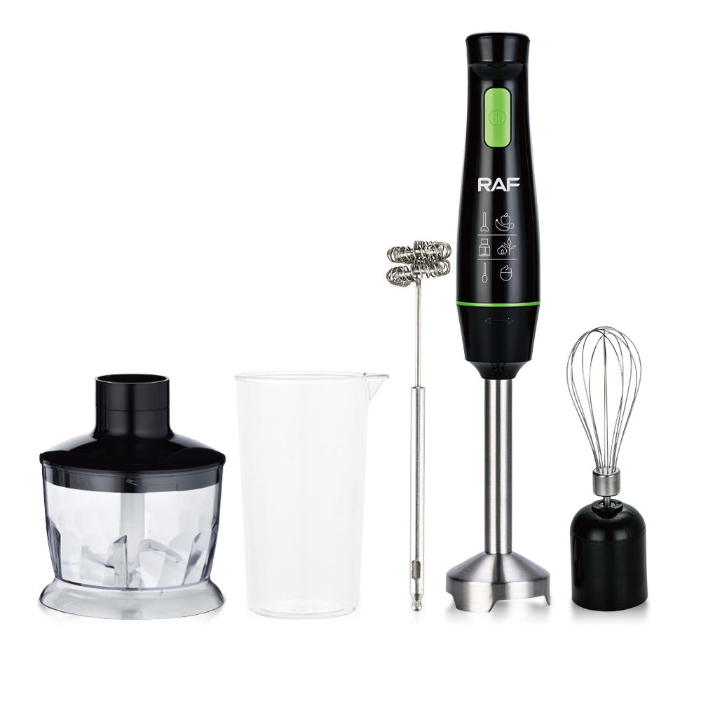 RAF EU Standard Portable Household Electric Stainless Steel Cooking Stick Blender Food Mixer 5-in-1309