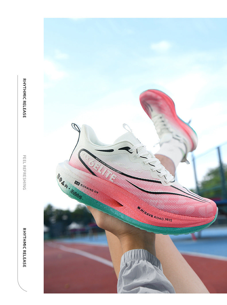 2025New model Feidian6pro Popcorn Carbon Plate Professional Racing Running Shoes Comfortable Breathable Unisex Sports Shoes