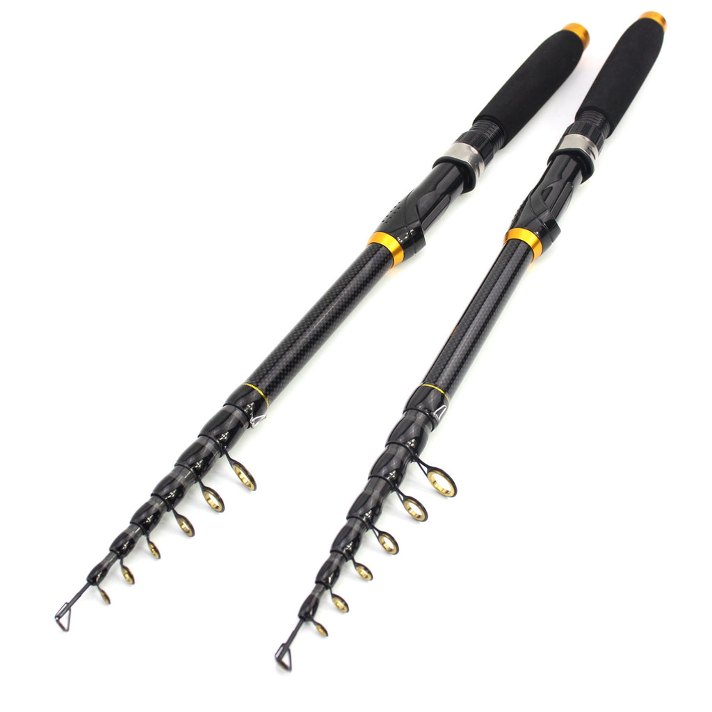 Portable Ultra-Short Small Sea Rod Carbon Fiber Telescopic Lure Rod Mini Long Cast Snakehead Carp Rod FBA