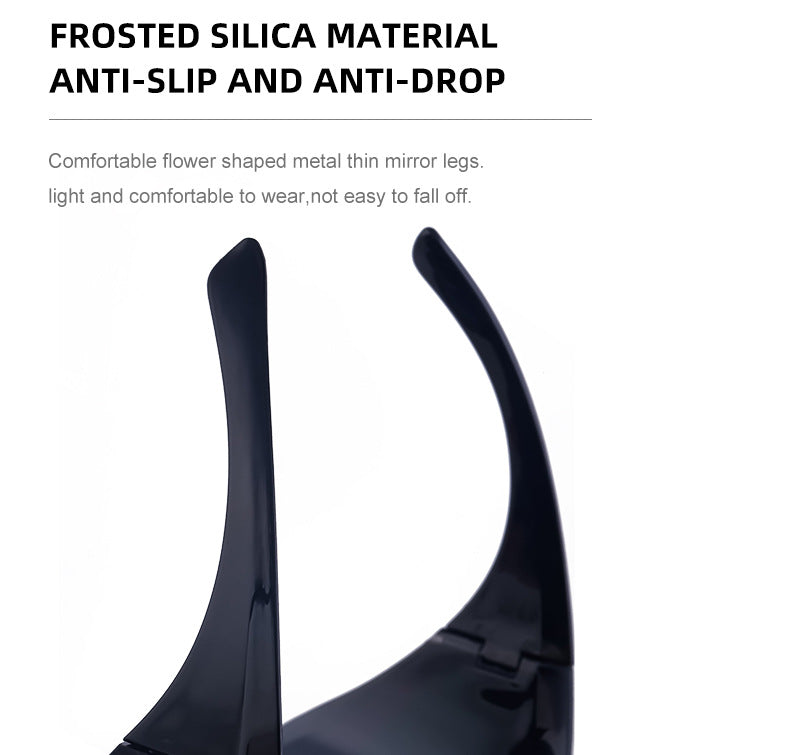 European and American Large Frame Sunglasses for Women, Trendy UV Protection Glasses with a High-End Feel Y2K Millennium Frameless Cycling Sunglasses for Men