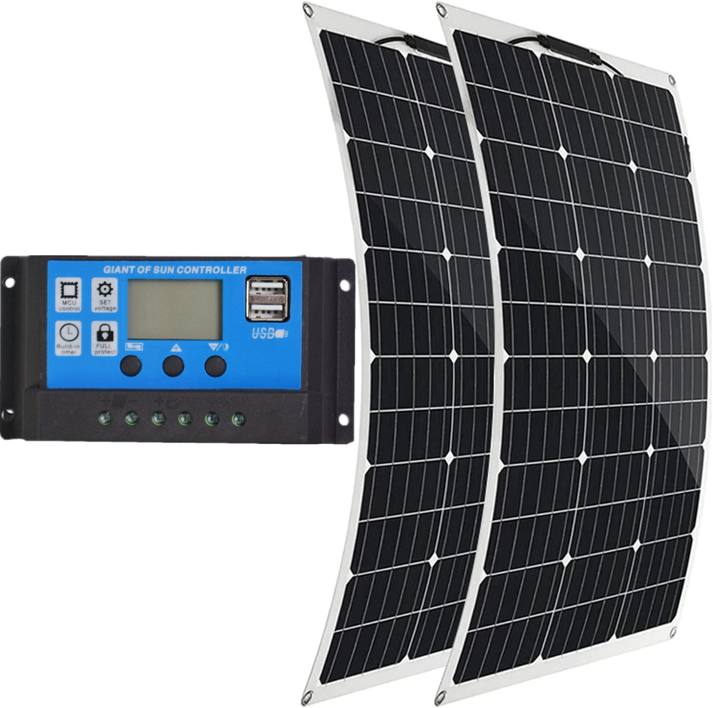 Factory Direct Solar Panel 200W 18V Flexible Emergency Charging Home/Camping Outdoor Photovoltaic Battery Panel