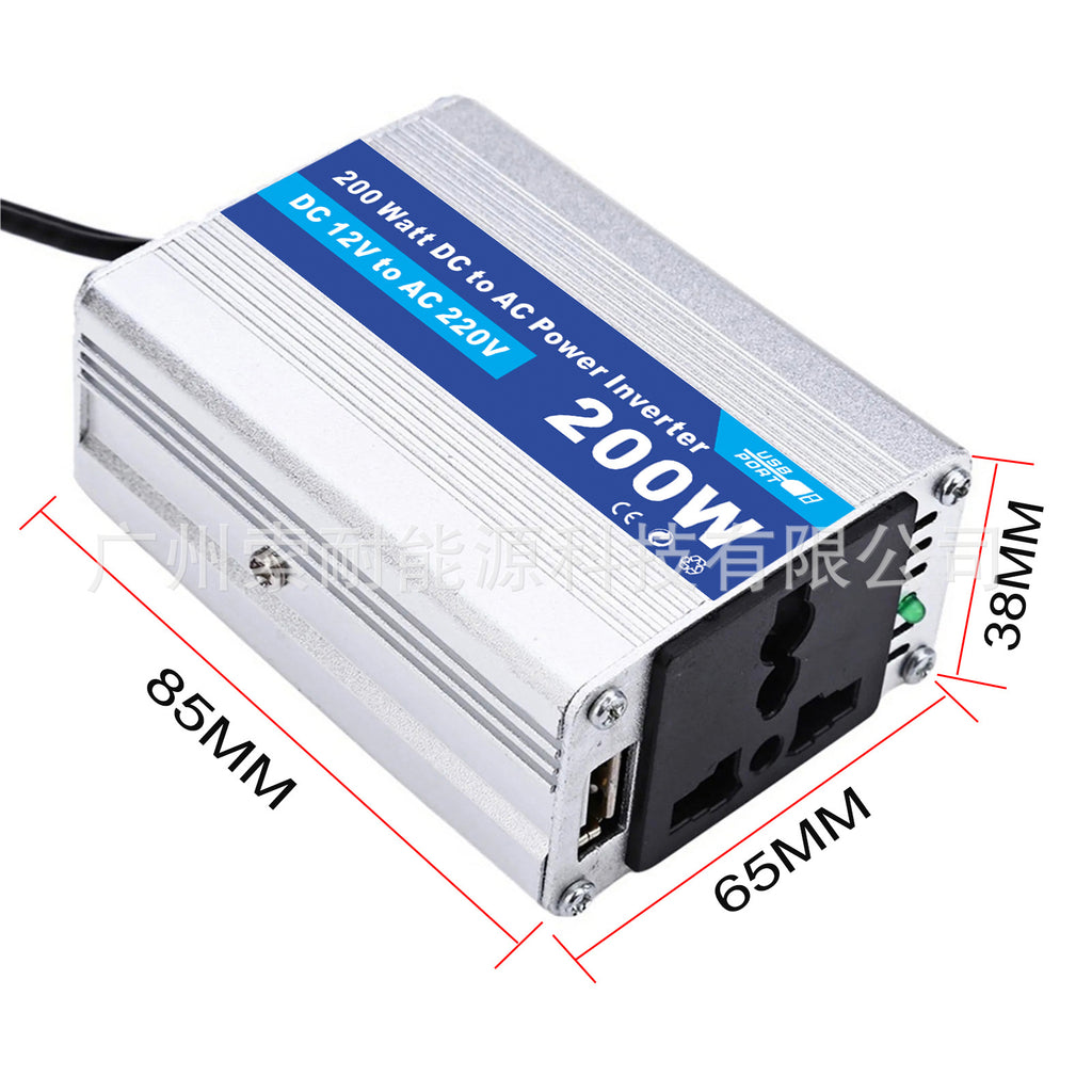Vehicle Inverter12V Turn110V220V 200W Amazon AliExpress Platform Export car inverter