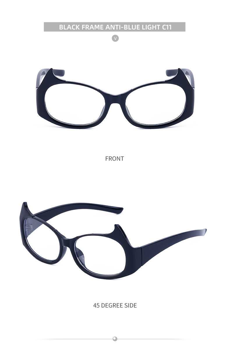 Personality Y2K Cat Eye Sunglasses Women's European and American New Trendy ins Street Style Sunglasses for Men Wholesale