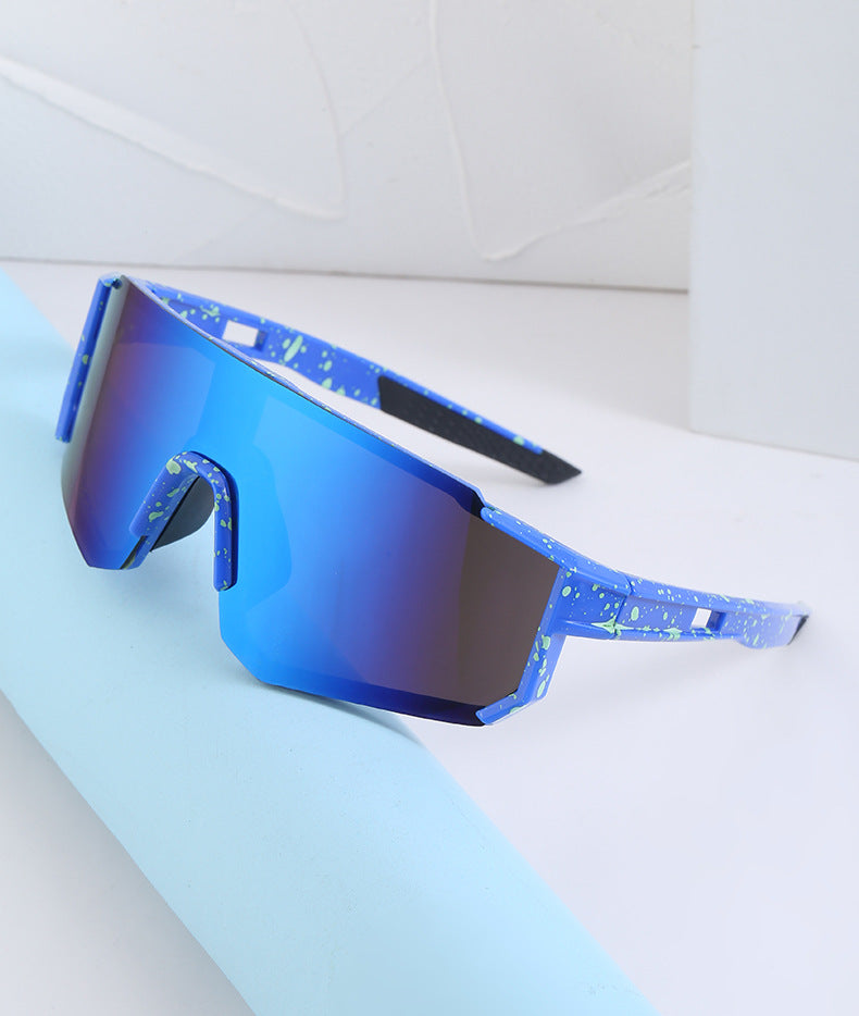 Cycling Goggles Colorful Outdoor Women's European and American One-piece Sunglasses Windproof Skiing Sports Sunscreen Sunglasses Men