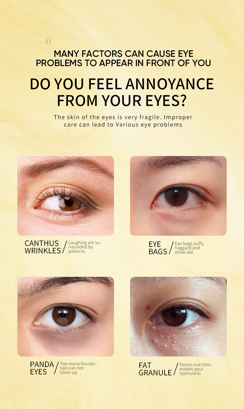 Full English Eye Mask ZOZU Golden Avocado Moisturizing and Hydrating   foreign trade skincare products live wholesale