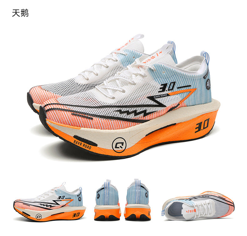 Summer New Hollow Breathable Lightweight Casual Sports Shoes with Super Soft Sole Carbon Plate Cushioning and Rebound for Fitness and Running