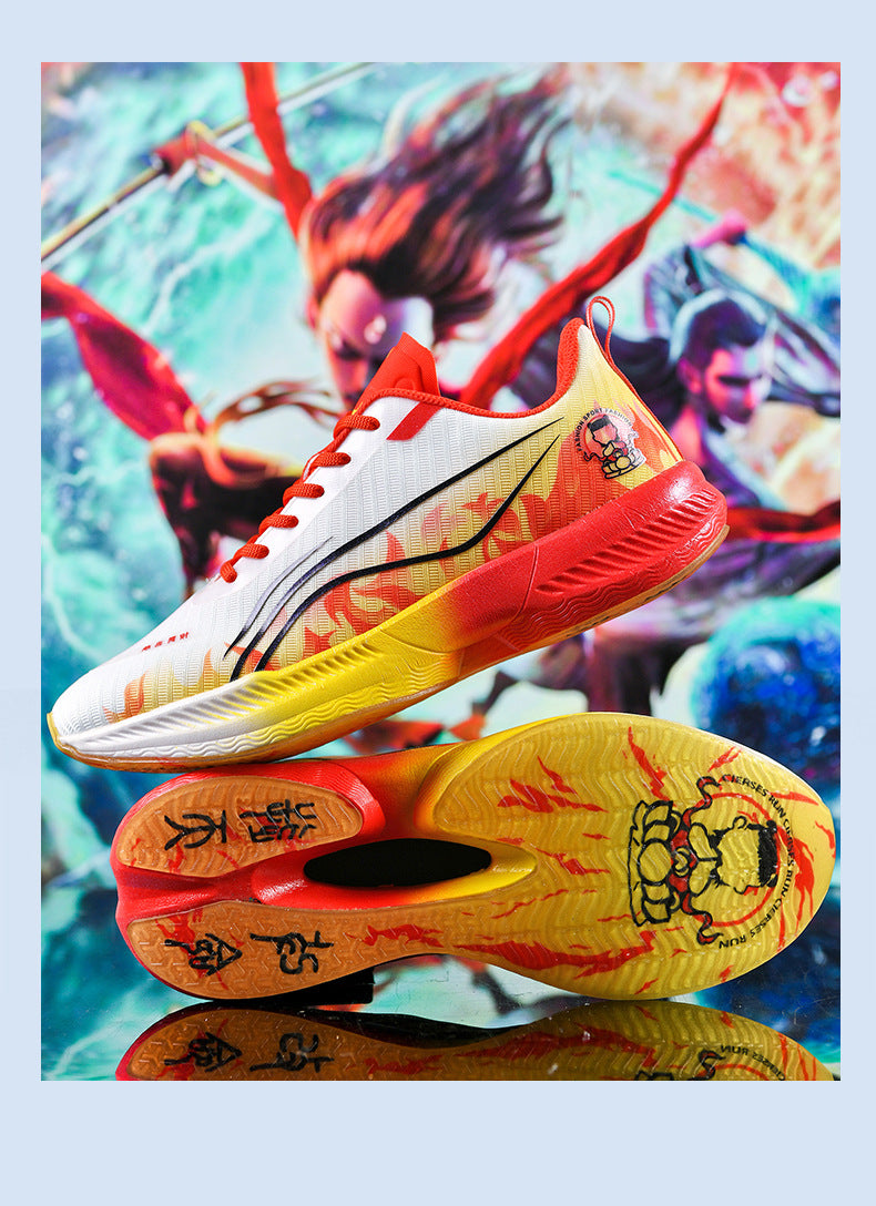 2025Autumn New Parent-Child Nezha Ao Bing Fashion Casual Sports Shoes Popcorn Carbon Plate Lightweight Comfortable Running Shoes