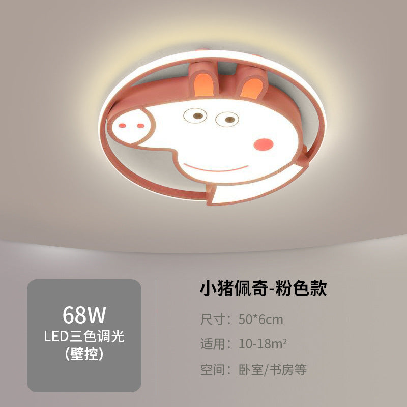 Children's Room Bedroom Lamp Boys Girls Pink Creative Cartoon Ceiling Lamp Cozy Romantic Room Lamp Master Bedroom Lamp