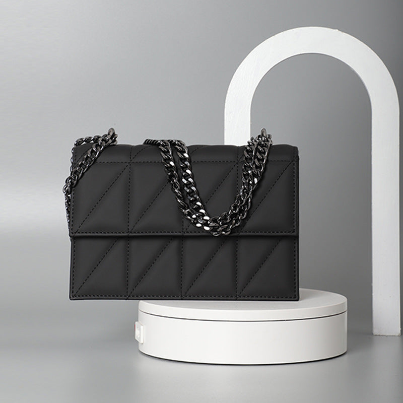 Summer New Korean Style Trendy Fashion Diamond Small Square Bag Niche Versatile Crossbody Bag Stylish Fashionable Single Shoulder Women's Bag