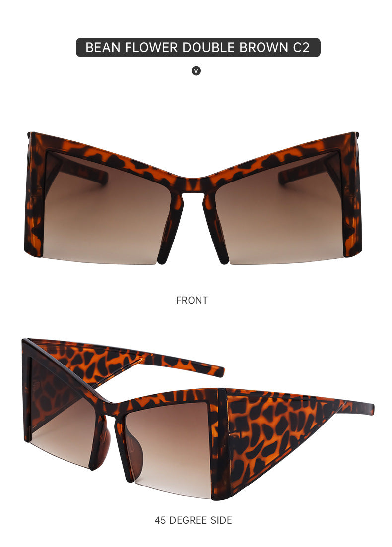 European and American Retro Large Frame Sunglasses for Women, Unique Cat Eye Sunglasses, Wholesale Glasses for Women sunglasses