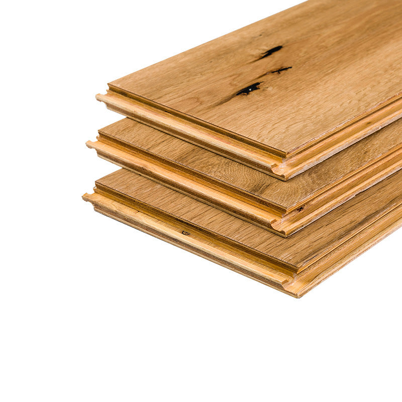 In stock wholesale Door-to-Door Installation Oak Multi-layer Small Knot Locking Solid Wood Flooring Eco-friendly Underfloor Heating Composite Flooring