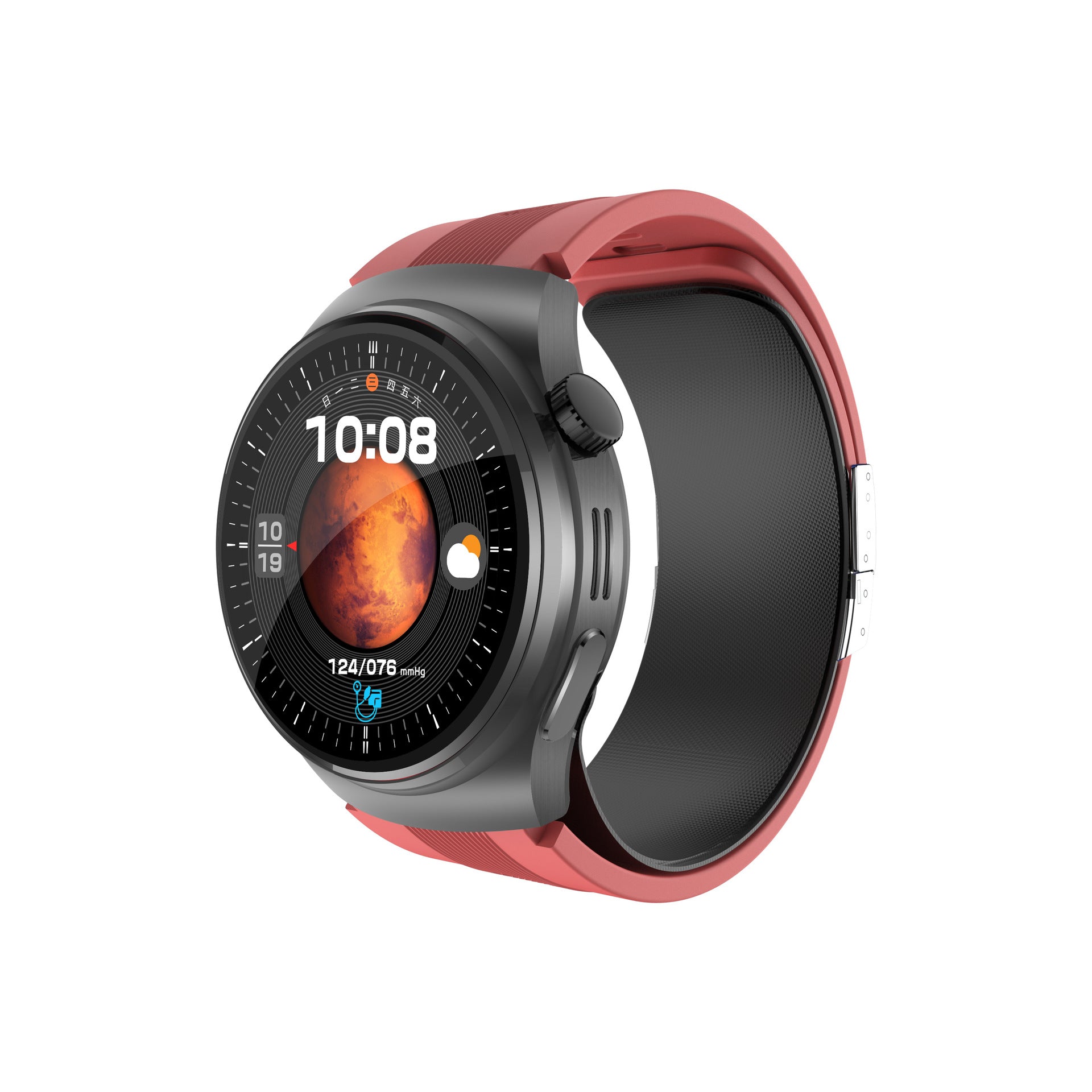 S18Air Pump Blood Pressure Smart Watch Airbag Blood Pressure Heart Rate Blood Oxygen Body Temperature Monitoring Smart Watch S28Health