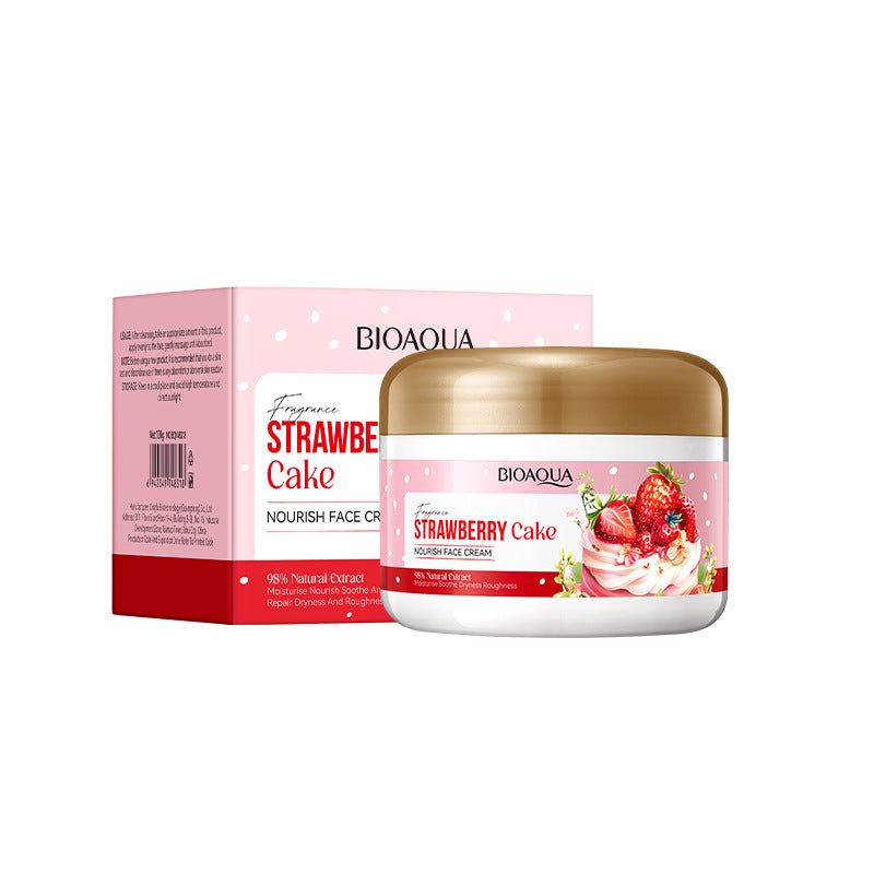 Full English Strawberry Cake Nourishing Cream BIOAOUA Moisturizing skin moisturizing cream  foreign trade wholesale